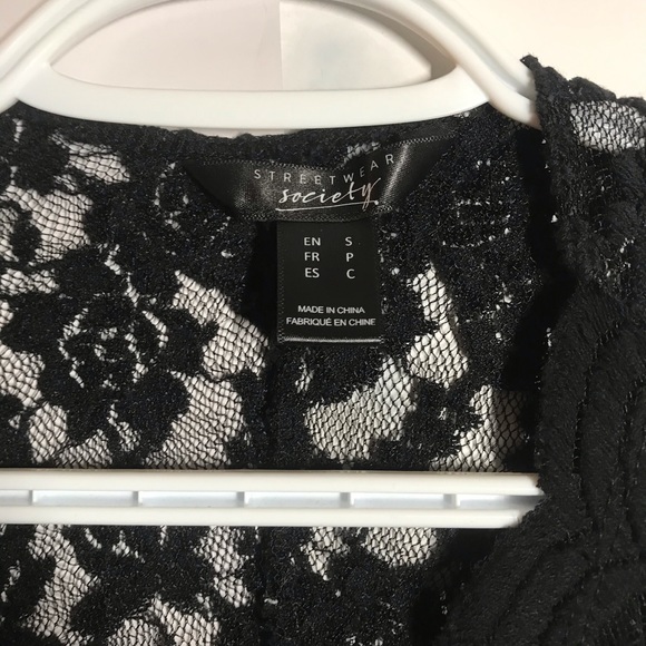 Black lace body suit - Picture 1 of 3